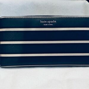 Kate Spade Wallet Blur and White Stripe